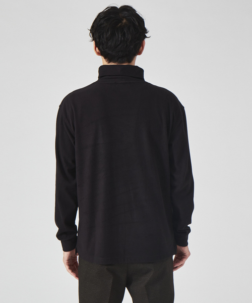 ABAHOUSE GRAY（アバハウスグレイ）の「【パウダーストレッチ】スムース タートルネック（Tシャツ/カットソー・メンズ・グレイッシュベージュ/オレンジ系その他/ライトグレー/ホワイト/ブラック・48/46）」の9枚目の写真