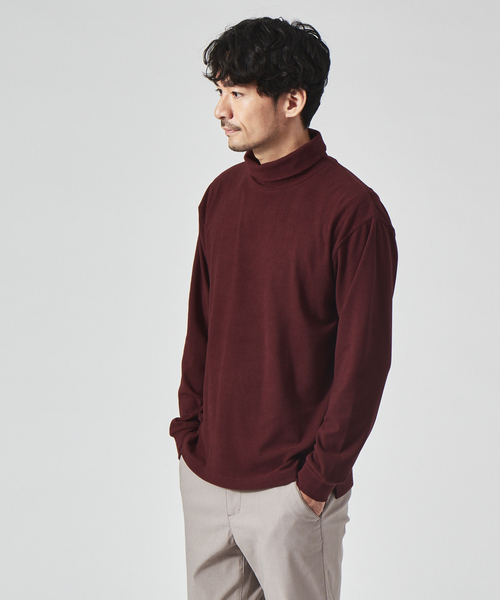 ABAHOUSE GRAY（アバハウスグレイ）の「【パウダーストレッチ】スムース タートルネック（Tシャツ/カットソー・メンズ・グレイッシュベージュ/オレンジ系その他/ライトグレー/ホワイト/ブラック・48/46）」の19枚目の写真