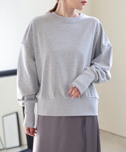 ULEULA(ウルア)の「裏毛スウェットトレーナー(スウェット・レディース・グレー/ブラック/アイボリー・FREE)」の1枚目の写真