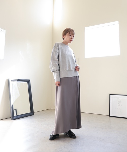 ULEULA(ウルア)の「裏毛スウェットトレーナー(スウェット・レディース・グレー/ブラック/アイボリー・FREE)」の8枚目の写真