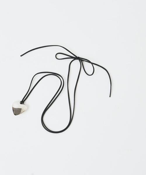 WEGO（ウィゴー）の「WEGO/BIGハートリボンネックレス（ネックレス・レディース・シルバー/その他1/その他2/その他3・FREE）」の5枚目の写真