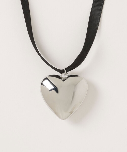 WEGO（ウィゴー）の「WEGO/BIGハートリボンネックレス（ネックレス・レディース・シルバー/その他1/その他2/その他3・FREE）」の8枚目の写真