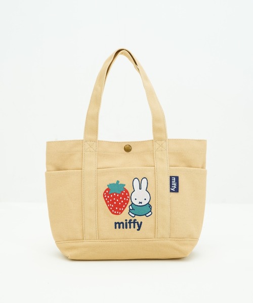 Miffy( ミッフィー)の「【miffy/ミッフィー】 500mlペットボトル収納可 ミニトートバッグ(トートバッグ・レディース・ホワイト/ブラック/ブルー/ベージュ/その他1/その他2・FREE)」の9枚目の写真