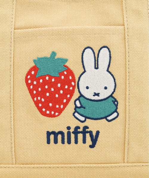 Miffy( ミッフィー)の「【miffy/ミッフィー】 500mlペットボトル収納可 ミニトートバッグ(トートバッグ・レディース・ホワイト/ブラック/ブルー/ベージュ/その他1/その他2・FREE)」の17枚目の写真