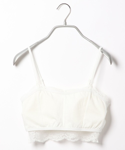 Heather（ヘザー）の「カップ付きレースキャミ  982570（キャミソール・レディース・オフホワイト/グレー/ブラック・S/M）」の5枚目の写真