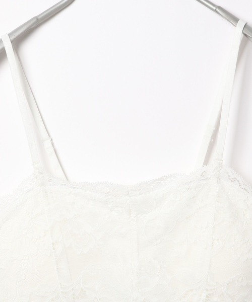 Heather（ヘザー）の「カップ付きレースキャミ  982570（キャミソール・レディース・オフホワイト/グレー/ブラック・S/M）」の6枚目の写真