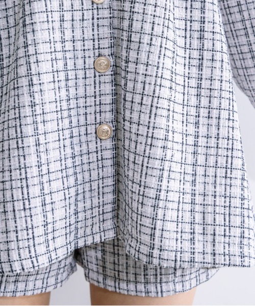 OLIVE des OLIVE（オリーブデオリーブ）の「【セットアップ対応】金ボタンチュニックワンピース　1032090280（チュニック・レディース・ブラック/オフホワイト・FREE）」の21枚目の写真