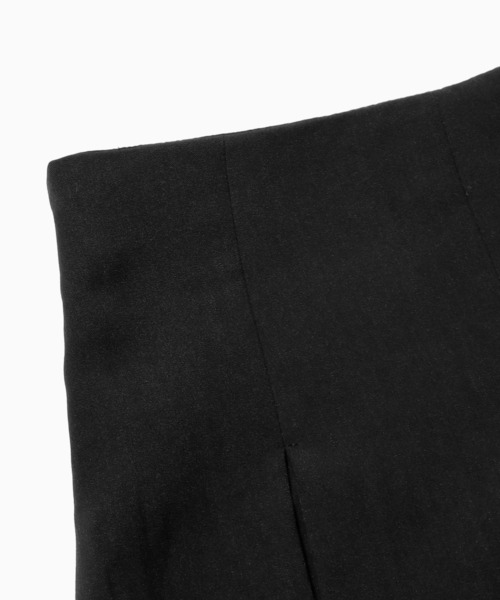 ROOPTOKYO（ループトウキョウ）の「▲ハイウエストワイドプリーツパンツ スカパン（スカート・レディース・ブラック/グレー/ストライプ/ネイビー/ベージュ・XS/M/S）」の6枚目の写真