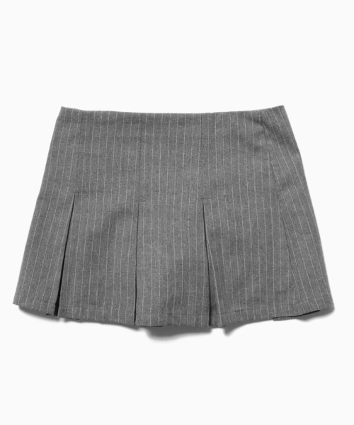 ROOPTOKYO（ループトウキョウ）の「▲ハイウエストワイドプリーツパンツ スカパン（スカート・レディース・ブラック/グレー/ストライプ/ネイビー/ベージュ・XS/M/S）」の21枚目の写真