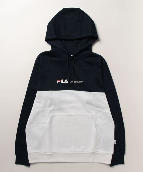 FILA（フィラ）の「《FILA》ｷﾘｶｴﾌﾟﾙﾊﾟｰｶｰ FM6562（パーカー・メンズ・グレー/ネイビー/ブラック/レッド・L/LL/M）」の3枚目の写真
