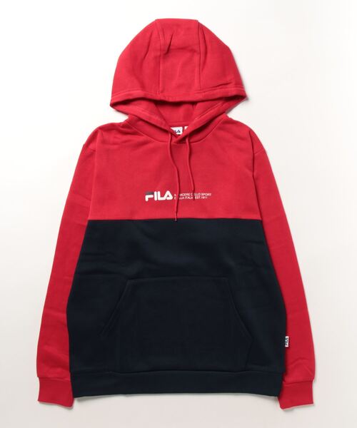 FILA（フィラ）の「《FILA》ｷﾘｶｴﾌﾟﾙﾊﾟｰｶｰ FM6562（パーカー・メンズ・グレー/ネイビー/ブラック/レッド・L/LL/M）」の4枚目の写真