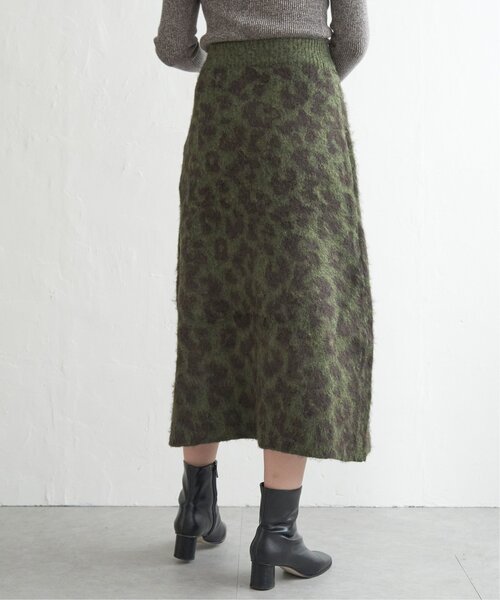 VENCEEXCHANGE（ヴァンスエクスチェンジ）の「シャギーヒョウ柄台形スカート（スカート・レディース・チャコールグレー/ホワイト/グリーン系・FREE）」の20枚目の写真