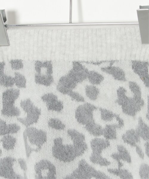 VENCEEXCHANGE（ヴァンスエクスチェンジ）の「シャギーヒョウ柄台形スカート（スカート・レディース・チャコールグレー/ホワイト/グリーン系・FREE）」の16枚目の写真