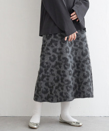 VENCEEXCHANGE | シャギーヒョウ柄台形スカート(スカート)