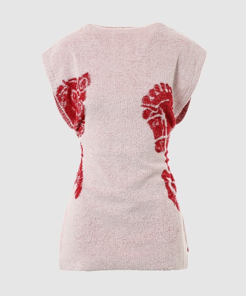 TAN（タン）の「DREAMY HORSE KNITTED TUNIC（その他トップス・レディース・ブルー/レッド・FREE）」の2枚目の写真