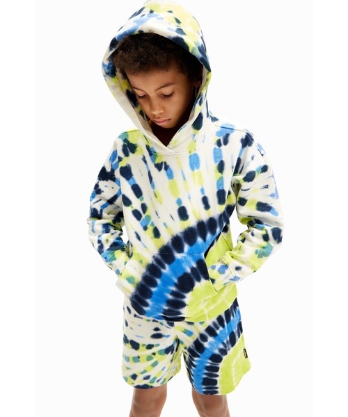 【セール】タイダイ オーバーサイズフーディ（スウェット）｜Desigual（デシグアル）