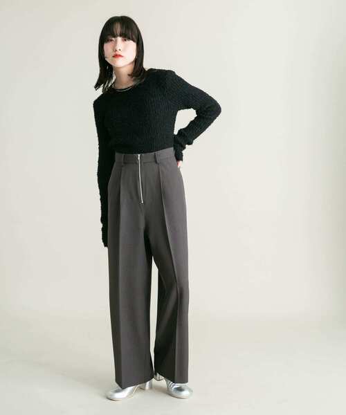 KBF(ケイビーエフ)の「2WAYサスペンダーサロペット(サロペット/オーバーオール・レディース・チャコールグレー/カーキ・38/36)」の11枚目の写真