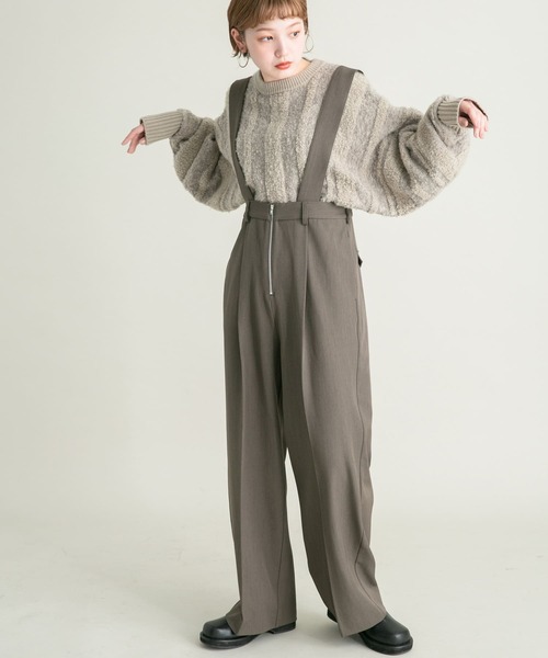 KBF(ケイビーエフ)の「2WAYサスペンダーサロペット(サロペット/オーバーオール・レディース・チャコールグレー/カーキ・38/36)」の16枚目の写真