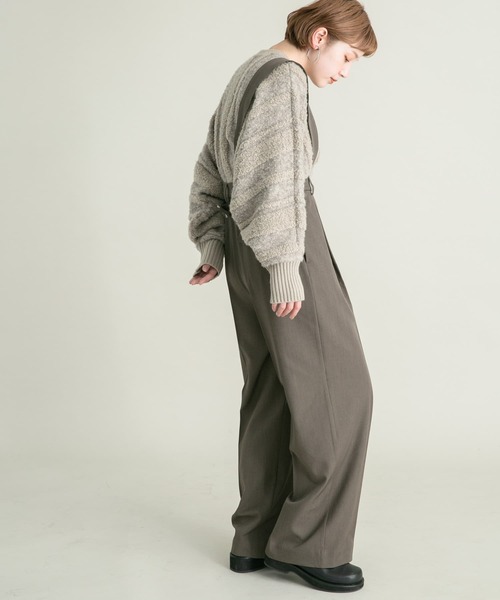 KBF(ケイビーエフ)の「2WAYサスペンダーサロペット(サロペット/オーバーオール・レディース・チャコールグレー/カーキ・38/36)」の17枚目の写真