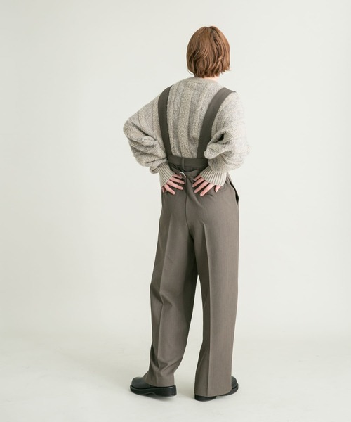 KBF(ケイビーエフ)の「2WAYサスペンダーサロペット(サロペット/オーバーオール・レディース・チャコールグレー/カーキ・38/36)」の21枚目の写真