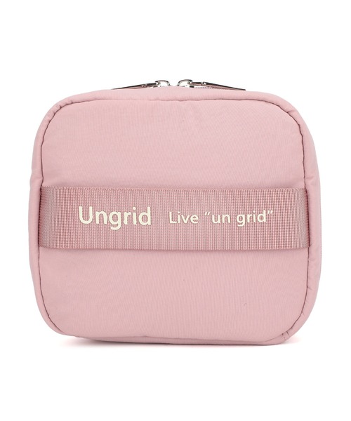 Ungrid（アングリッド）の「【Ungrid/アングリッド】撥水ソフトナイロン ロゴテープ 多機能化粧ポーチ（ポーチ・レディース・ピンク/カーキ/グレイッシュベージュ/アイボリー/ブラック/ミント/ブルー系その他/オレンジ/マスタード/ベージュ系その他・FREE）」の10枚目の写真