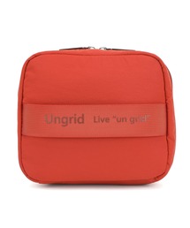 Ungrid（アングリッド）の「【Ungrid/アングリッド】撥水ソフトナイロン ロゴテープ 多機能化粧ポーチ（ポーチ）」