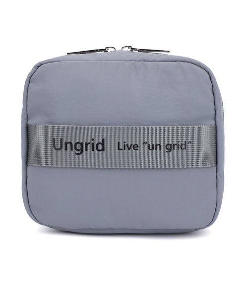 Ungrid（アングリッド）の「【Ungrid/アングリッド】撥水ソフトナイロン ロゴテープ 多機能化粧ポーチ（ポーチ・レディース・ピンク/カーキ/グレイッシュベージュ/アイボリー/ブラック/ミント/ブルー系その他/オレンジ/マスタード/ベージュ系その他・FREE）」の13枚目の写真