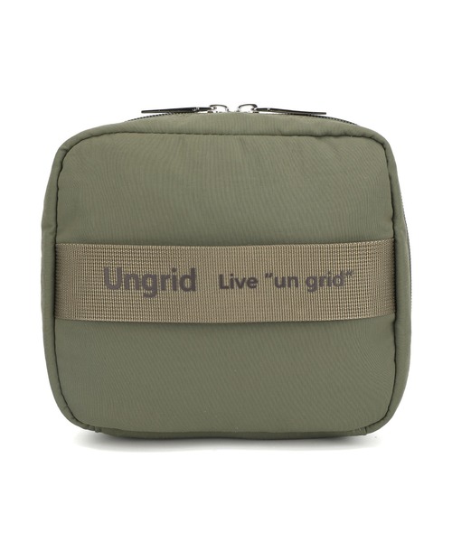 Ungrid（アングリッド）の「【Ungrid/アングリッド】撥水ソフトナイロン ロゴテープ 多機能化粧ポーチ（ポーチ・レディース・ピンク/カーキ/グレイッシュベージュ/アイボリー/ブラック/ミント/ブルー系その他/オレンジ/マスタード/ベージュ系その他・FREE）」の11枚目の写真