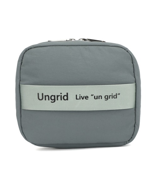 Ungrid（アングリッド）の「【Ungrid/アングリッド】撥水ソフトナイロン ロゴテープ 多機能化粧ポーチ（ポーチ・レディース・ピンク/カーキ/グレイッシュベージュ/アイボリー/ブラック/ミント/ブルー系その他/オレンジ/マスタード/ベージュ系その他・FREE）」の12枚目の写真