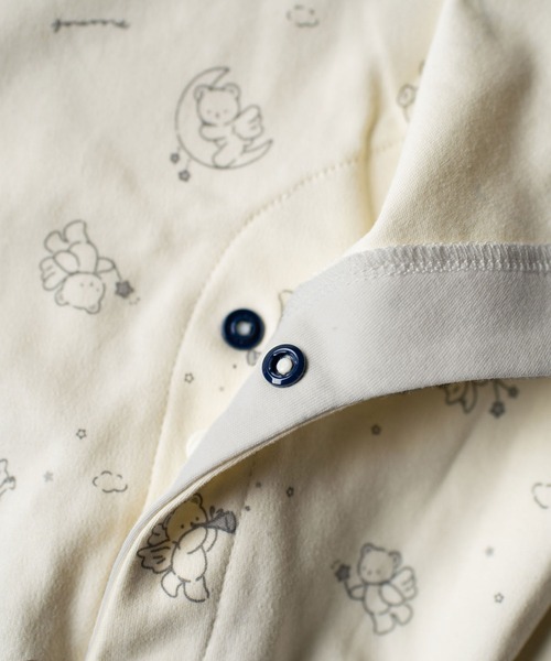 mocmof（モクモフ）の「天使柄 かんたん 2WAY オール（ロンパース