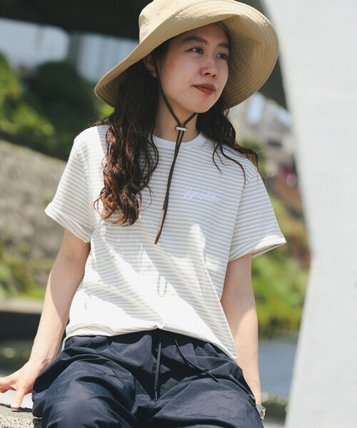 GYMPHLEX(ジムフレックス)の「GYMPHLEX / COMBED COTTNON JERSEY T(Tシャツ/カットソー・レディース・その他/ホワイト/その他1/チャコールグレー・16)」の22枚目の写真