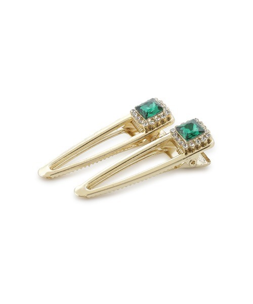 SNIDEL HOME(スナイデルホーム)の「誕生石カラーヘアクリップセット(バレッタ/ヘアクリップ・レディース・スカイブルー/ライム/グリーン/ターコイズブルー/シルバー/ワインレッド/ネイビー/レッド/ピンク/ライトピンク/イエロー/アイボリー・FREE)」の20枚目の写真