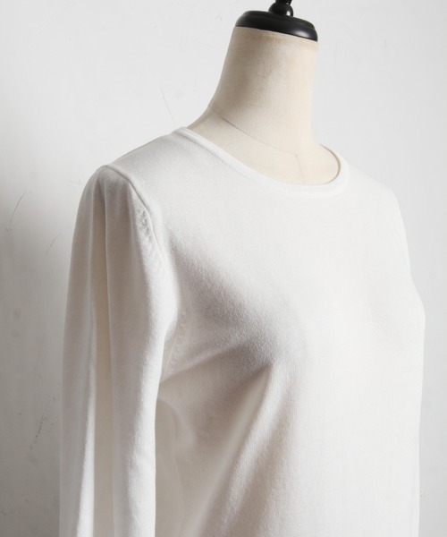 tocco closet(トッコ クローゼット)の「【ZOZO限定】スカーフ付きニットプルオーバー(ニット/セーター・レディース・オフホワイト/ライトグレー/ピンク・M)」の19枚目の写真