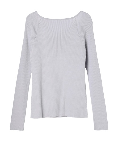 YECCA VECCA(イェッカヴェッカ)の「スクエアネックストリングリブニット(ニット/セーター・レディース・その他9/オフホワイト/ラベンダー/ネイビー/ダークベージュ・FREE)」の17枚目の写真