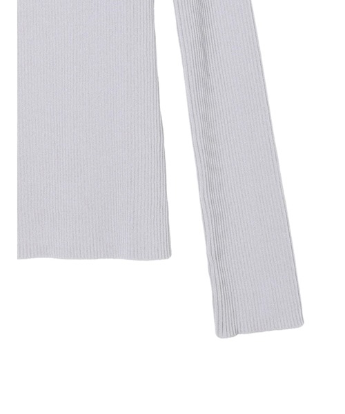 YECCA VECCA(イェッカヴェッカ)の「スクエアネックストリングリブニット(ニット/セーター・レディース・その他9/オフホワイト/ラベンダー/ネイビー/ダークベージュ・FREE)」の19枚目の写真