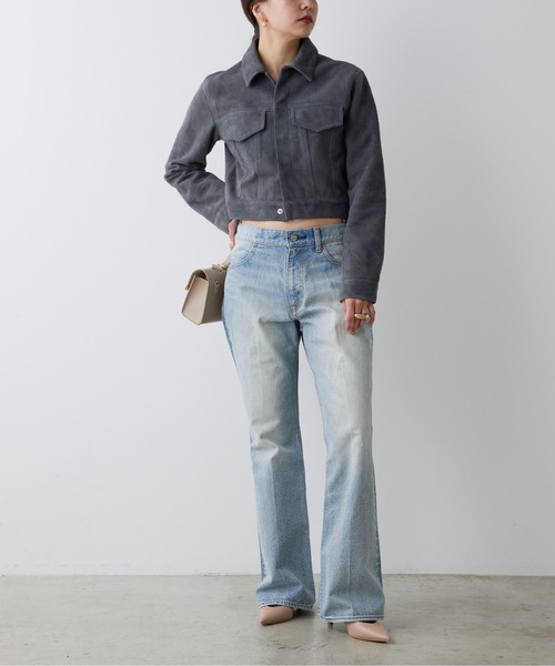 GALLARDAGALANTE（ガリャルダガランテ）の「【PEAS】リメイクフレアデニム（デニムパンツ・レディース・ブルー・1/0）」の17枚目の写真