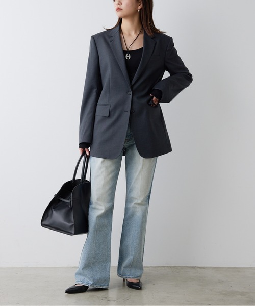 GALLARDAGALANTE（ガリャルダガランテ）の「【PEAS】リメイクフレアデニム（デニムパンツ・レディース・ブルー・1/0）」の19枚目の写真