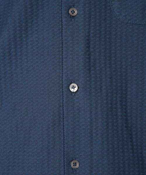 UNION STATION（ユニオンステーション）の「サッカージャガードワイドカラーシャツ（シャツ/ブラウス・メンズ・ホワイト/ネイビー・LL/L/M/S）」の18枚目の写真