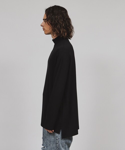tk.TAKEO KIKUCHI（ティーケータケオキクチ）の「◆モックネック長袖カットソー（Tシャツ/カットソー・メンズ・ブラック/ホワイト・01/02/03）」の18枚目の写真