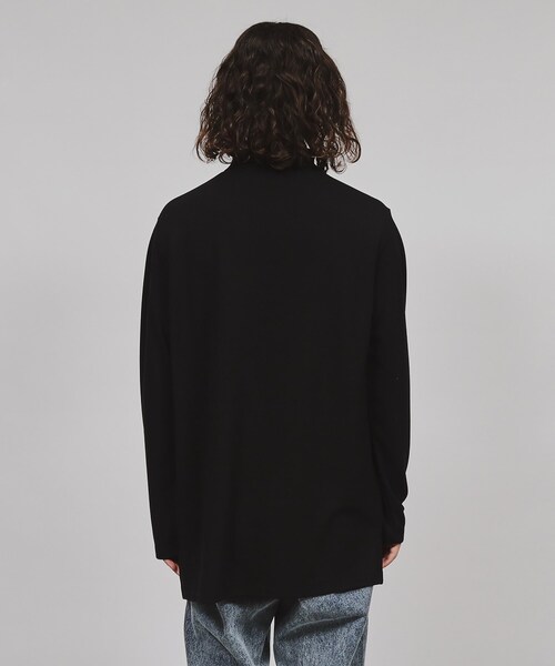 tk.TAKEO KIKUCHI（ティーケータケオキクチ）の「◆モックネック長袖カットソー（Tシャツ/カットソー・メンズ・ブラック/ホワイト・01/02/03）」の5枚目の写真