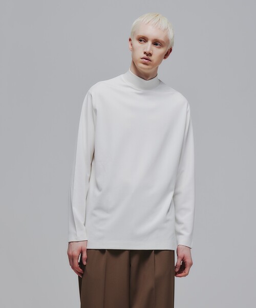 tk.TAKEO KIKUCHI（ティーケータケオキクチ）の「◆モックネック長袖カットソー（Tシャツ/カットソー・メンズ・ブラック/ホワイト・01/02/03）」の22枚目の写真