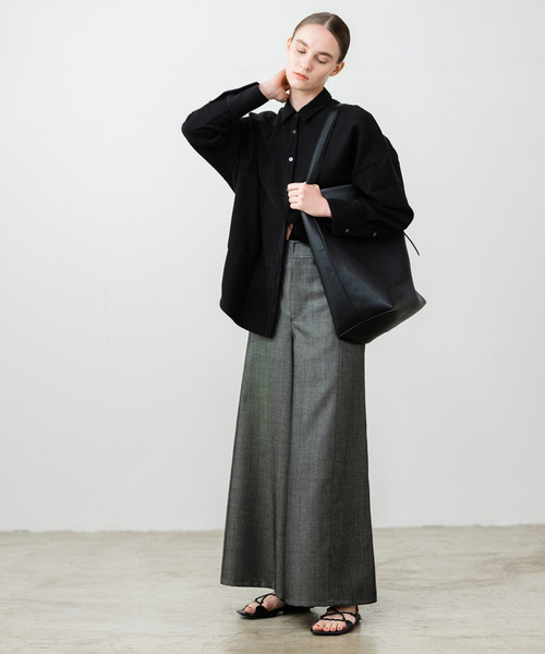 Noble(ノーブル)の「【ELENI】デニムライクバギーパンツ(デニムパンツ・レディース・ブラック/ホワイト・36/38)」の5枚目の写真