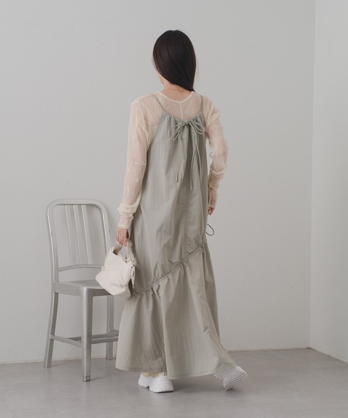 Kastane（カスタネ）の「【新色追加/前後2WAY】ランダムチュールシアーインナー（Tシャツ/カットソー・レディース・ミント/ピンク/アイボリー/チャコールグレー/ブラウン/ピンク系その他・FREE）」の15枚目の写真