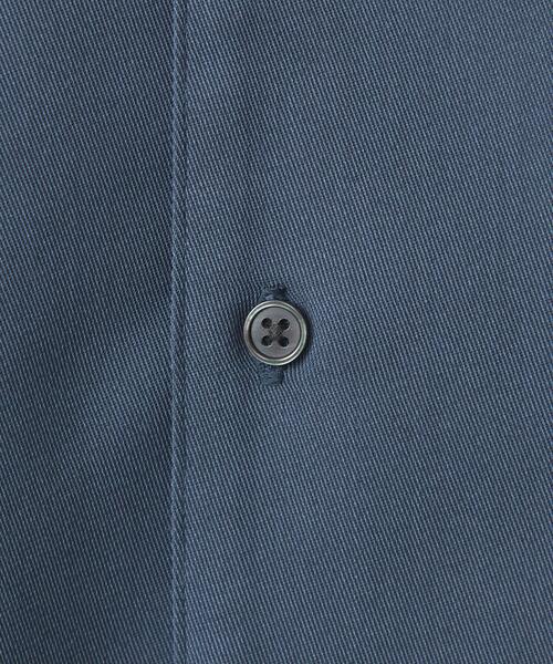 green label relaxing（グリーンレーベルリラクシング）の「クリスプツイル ジャストルーズ オープンカラー シャツ -ストレッチ・防シワ・接触冷感-（シャツ/ブラウス・メンズ・ダークグレー/ロイヤルブルー・S/M/L/XL）」の16枚目の写真