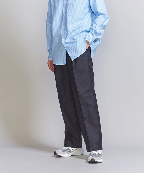 BEAUTY&YOUTH UNITED ARROWS(ビューティーアンドユースユナイテッドアローズ)の「TW チョークストライプ 2プリーツ パンツ(スラックス・メンズ・ネイビー/グレー・L/XL/S/M)」の11枚目の写真