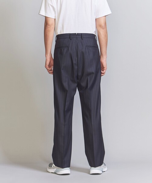 BEAUTY&YOUTH UNITED ARROWS(ビューティーアンドユースユナイテッドアローズ)の「TW チョークストライプ 2プリーツ パンツ(スラックス・メンズ・ネイビー/グレー・L/XL/S/M)」の6枚目の写真