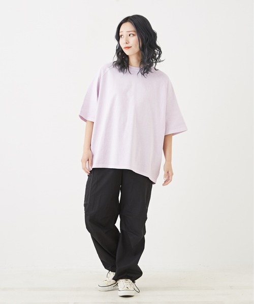 CUBE SUGAR(キューブシュガー)の「綿ダンプイージーカーゴパンツ(その他パンツ・レディース・ブラック/カーキ/ベージュ・M)」の5枚目の写真