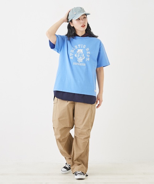 CUBE SUGAR(キューブシュガー)の「綿ダンプイージーカーゴパンツ(その他パンツ・レディース・ブラック/カーキ/ベージュ・M)」の10枚目の写真