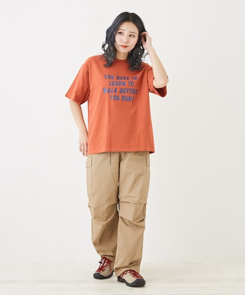 CUBE SUGAR(キューブシュガー)の「綿ダンプイージーカーゴパンツ(その他パンツ・レディース・ブラック/カーキ/ベージュ・M)」の12枚目の写真