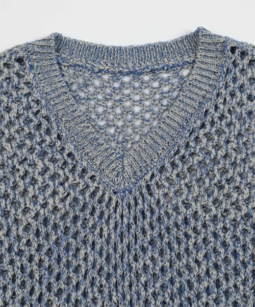 miette（ミエット）の「キラキラメッシュ編みベスト（ベスト・レディース・ピンク/グリーン/ブルー・FREE）」の9枚目の写真